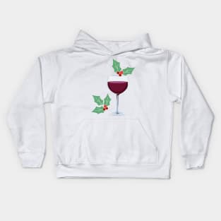 Wine Glass Kids Hoodie